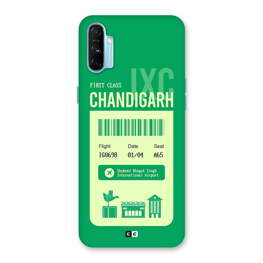 Chandigarh Boarding Pass Back Case for Realme Narzo 20A