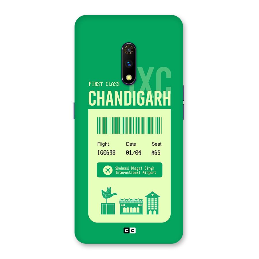 Chandigarh Boarding Pass Back Case for Realme X