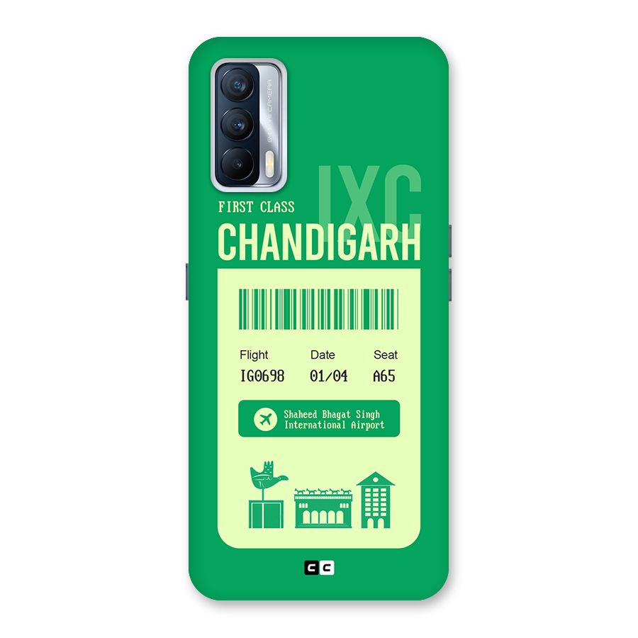 Chandigarh Boarding Pass Back Case for Realme X7