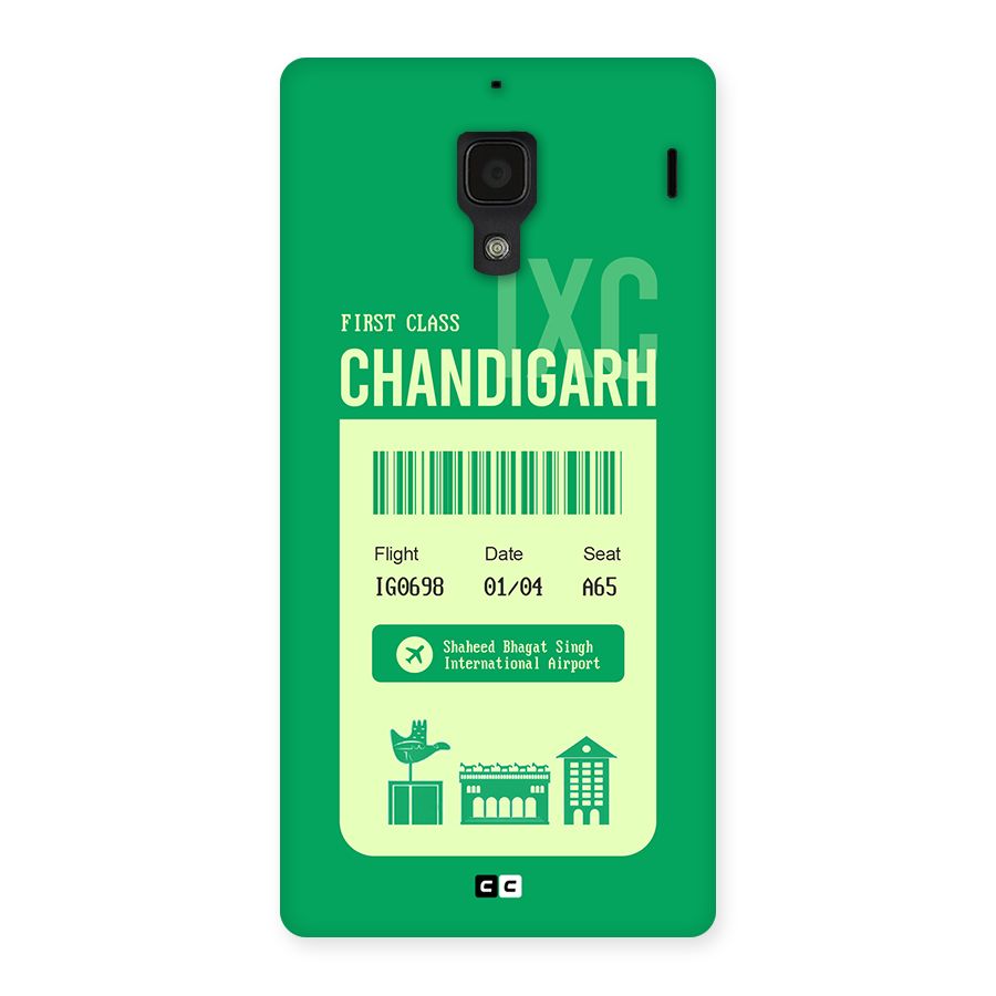 Chandigarh Boarding Pass Back Case for Redmi 1s
