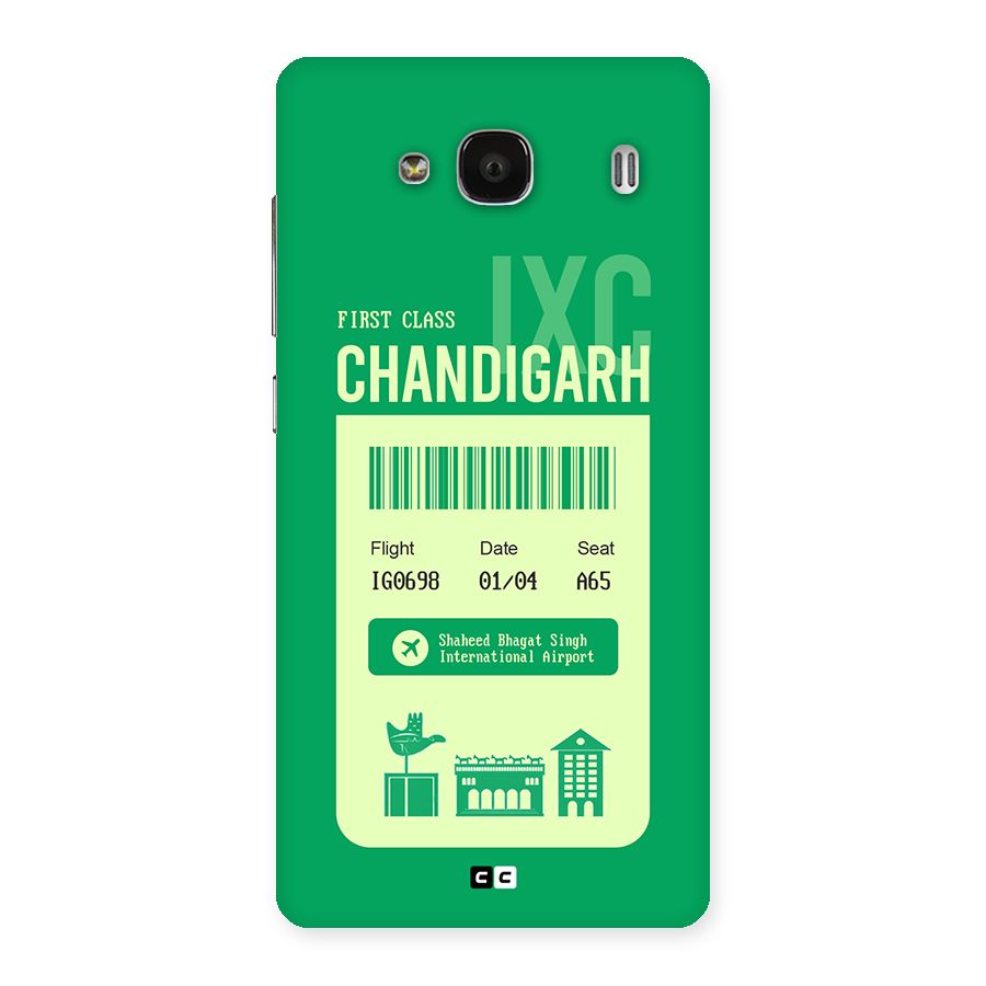 Chandigarh Boarding Pass Back Case for Redmi 2s