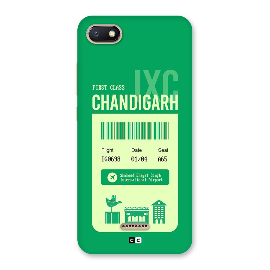 Chandigarh Boarding Pass Back Case for Redmi 6A