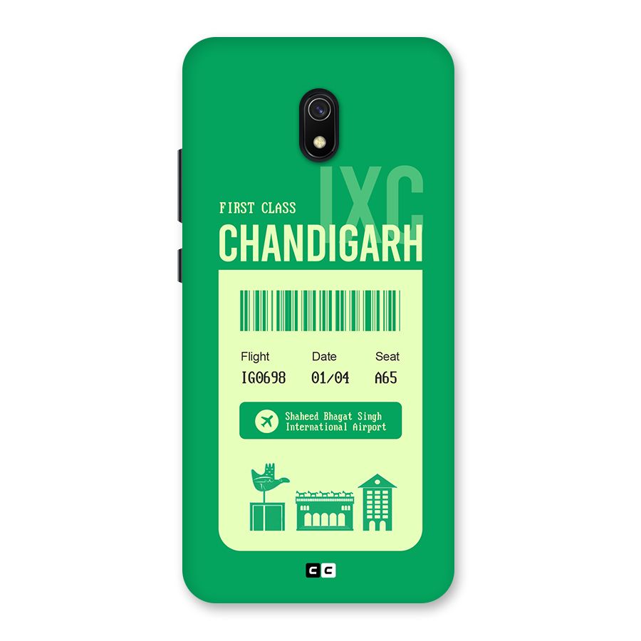 Chandigarh Boarding Pass Back Case for Redmi 8A