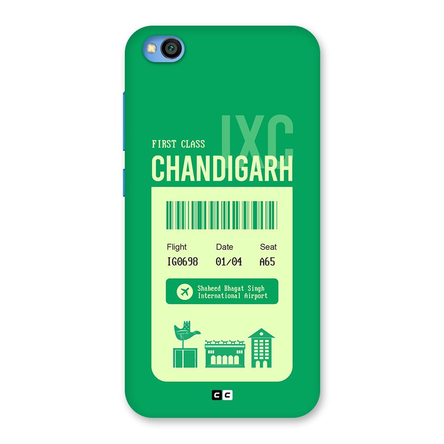 Chandigarh Boarding Pass Back Case for Redmi Go