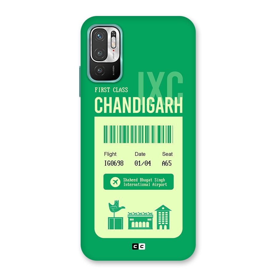 Chandigarh Boarding Pass Back Case for Redmi Note 10T 5G