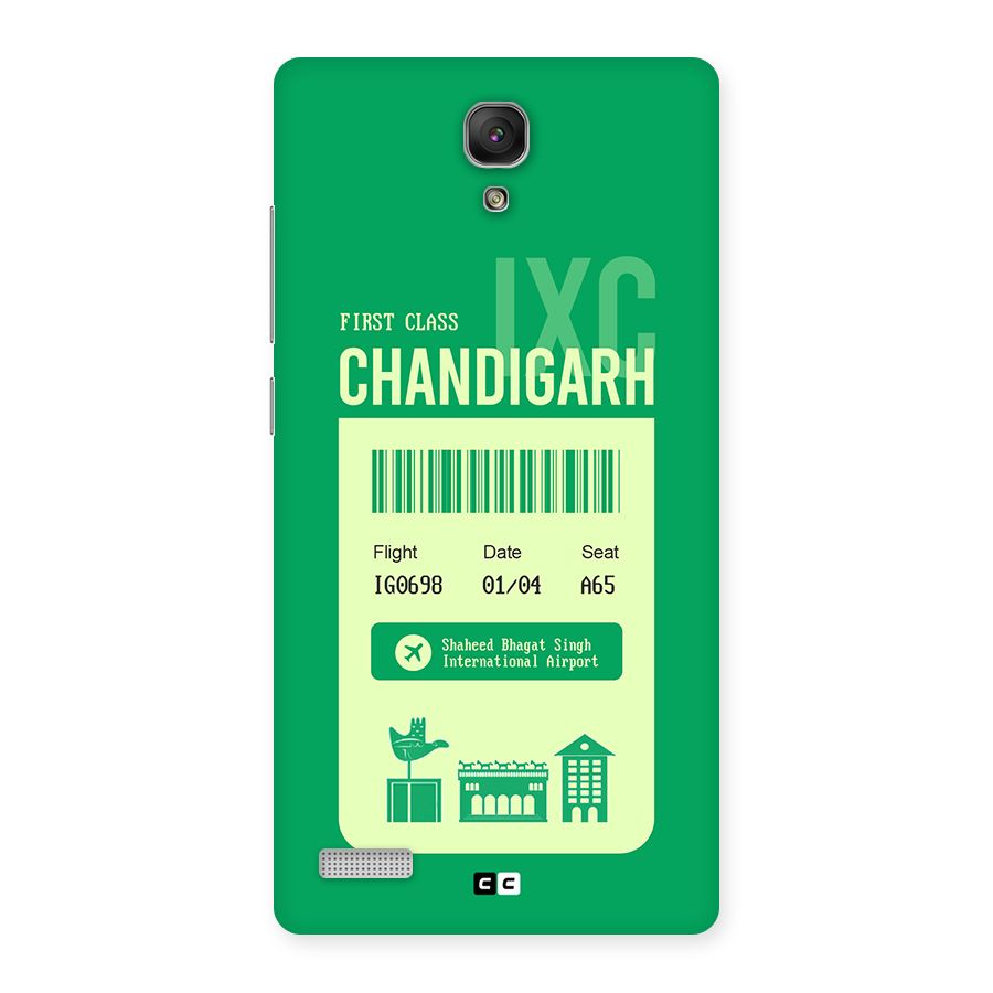 Chandigarh Boarding Pass Back Case for Redmi Note Prime