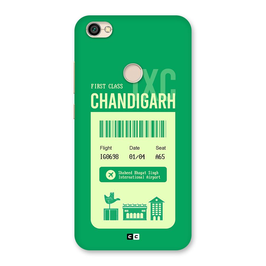 Chandigarh Boarding Pass Back Case for Redmi Y1 2017