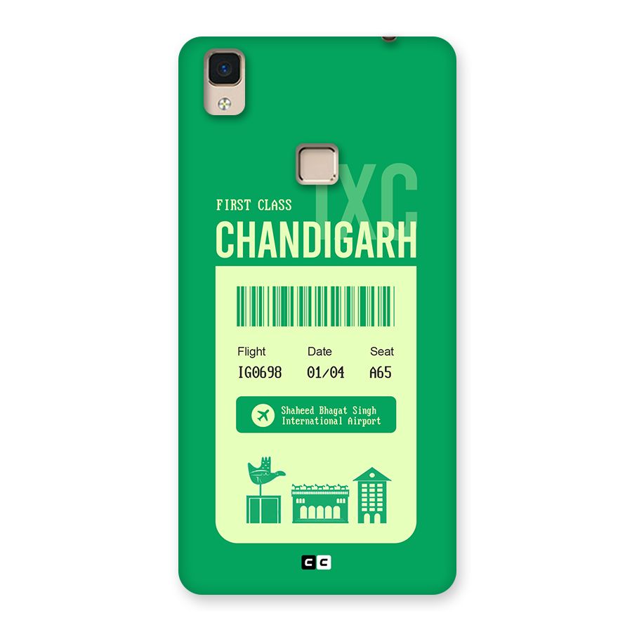 Chandigarh Boarding Pass Back Case for V3 Max