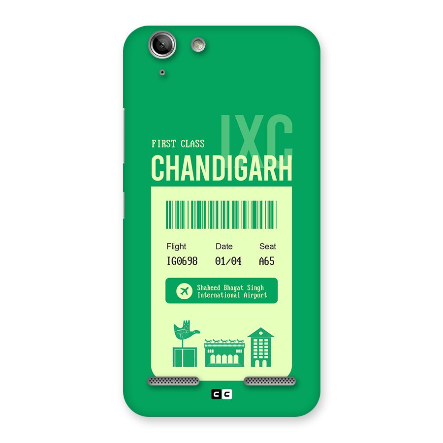 Chandigarh Boarding Pass Back Case for Vibe K5