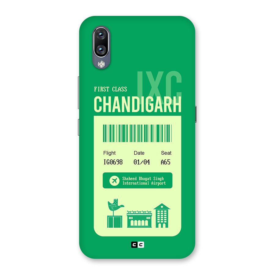 Chandigarh Boarding Pass Back Case for Vivo NEX