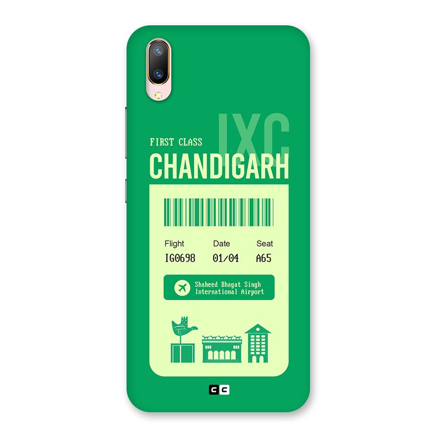 Chandigarh Boarding Pass Back Case for Vivo V11 Pro