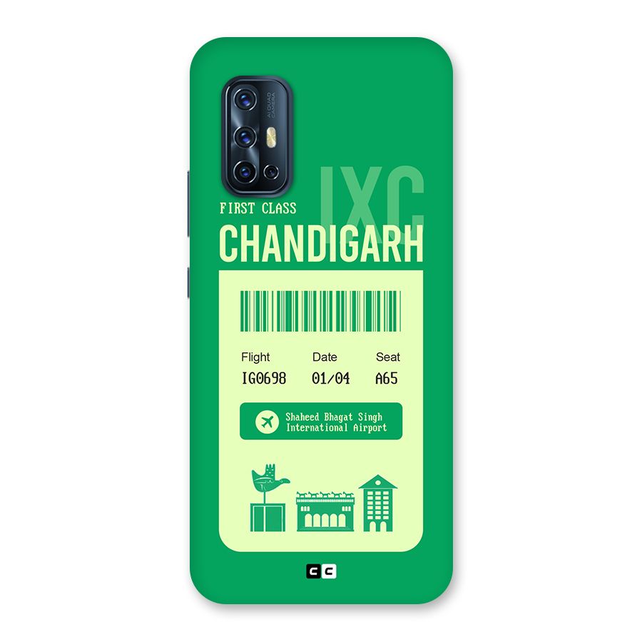 Chandigarh Boarding Pass Back Case for Vivo V17