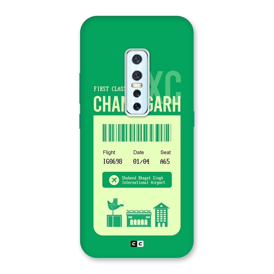 Chandigarh Boarding Pass Back Case for Vivo V17 Pro