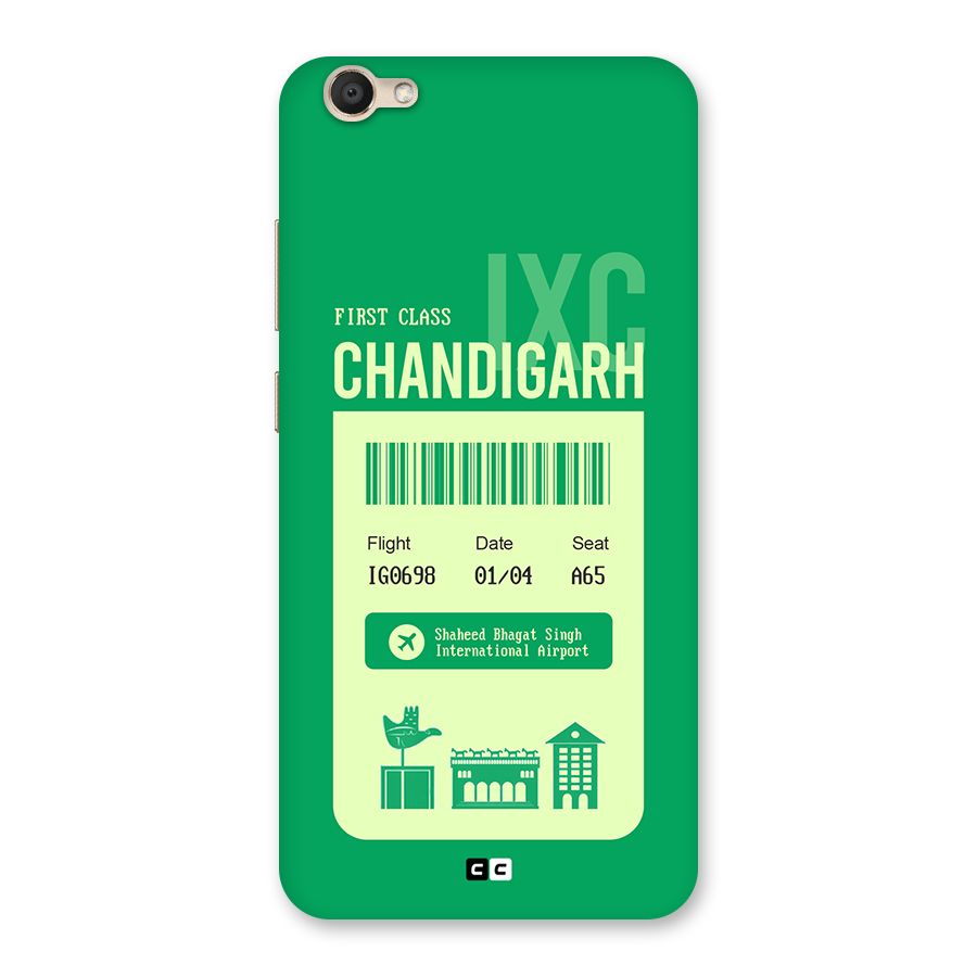Chandigarh Boarding Pass Back Case for Vivo V5