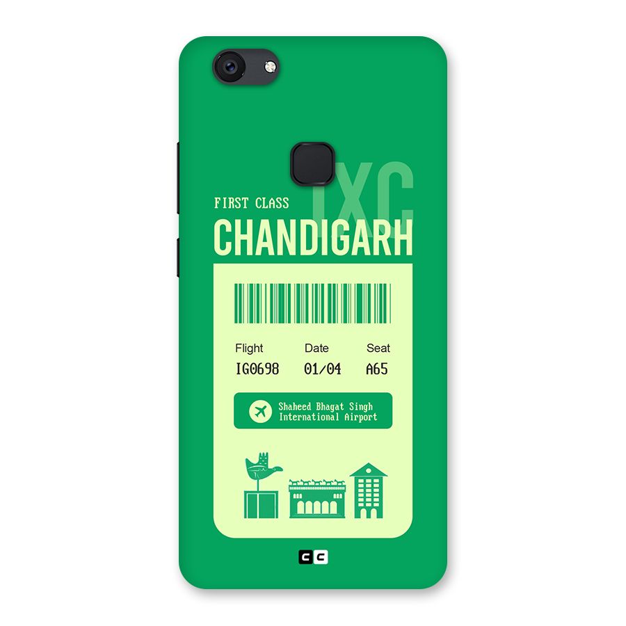 Chandigarh Boarding Pass Back Case for Vivo V7 Plus
