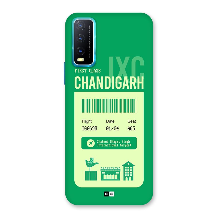 Chandigarh Boarding Pass Back Case for Vivo Y20A