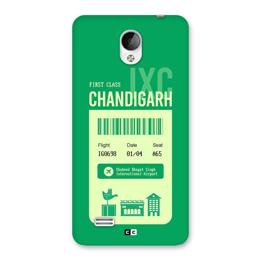 Chandigarh Boarding Pass Back Case for Vivo Y21