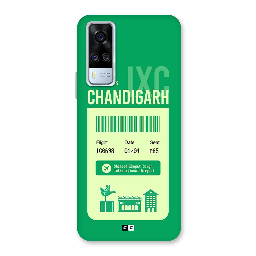 Chandigarh Boarding Pass Back Case for Vivo Y31