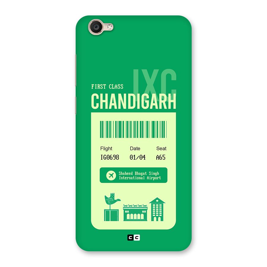 Chandigarh Boarding Pass Back Case for Vivo Y55s