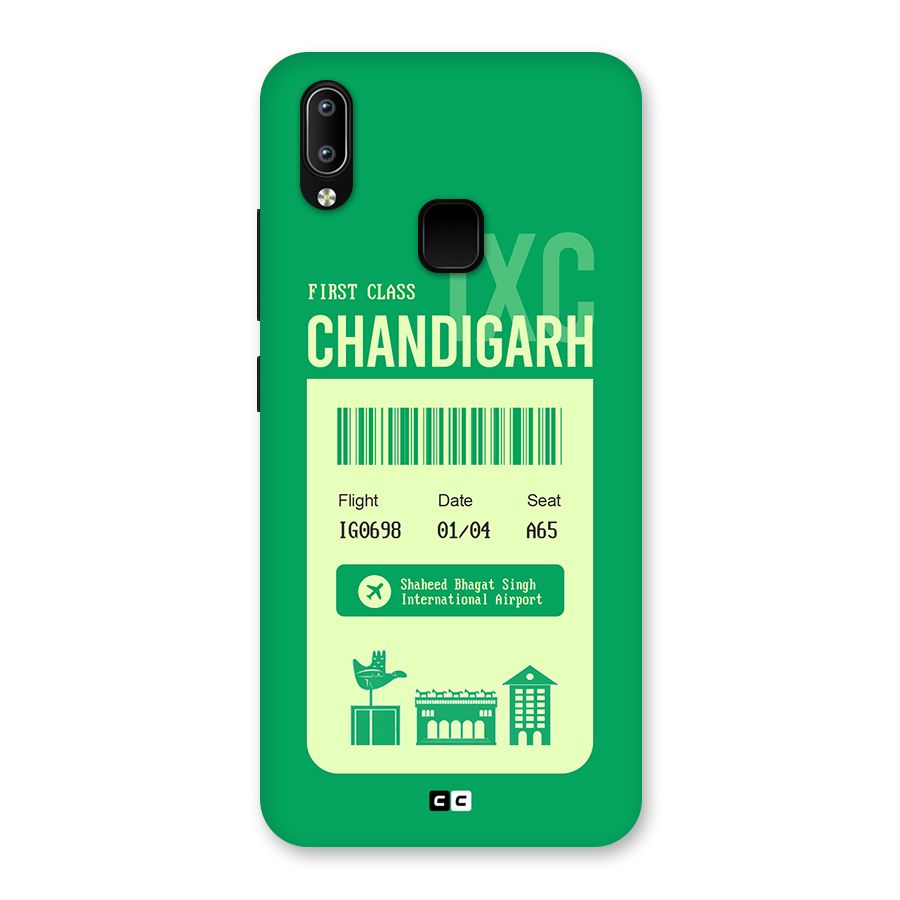 Chandigarh Boarding Pass Back Case for Vivo Y93