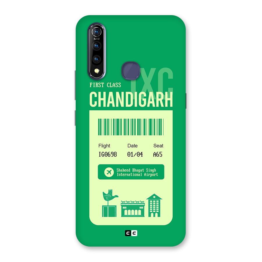 Chandigarh Boarding Pass Back Case for Vivo Z1 Pro