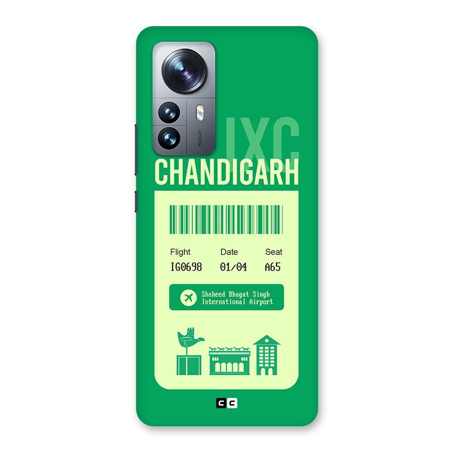 Chandigarh Boarding Pass Back Case for Xiaomi 12 Pro