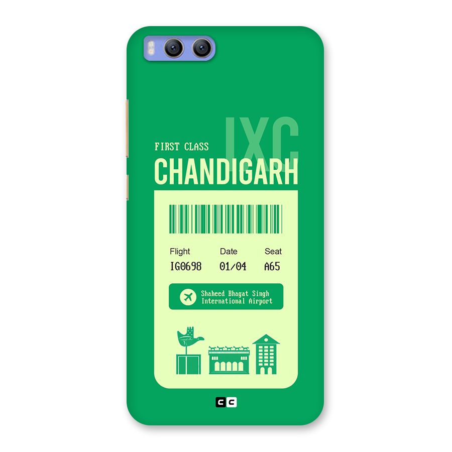 Chandigarh Boarding Pass Back Case for Xiaomi Mi 6