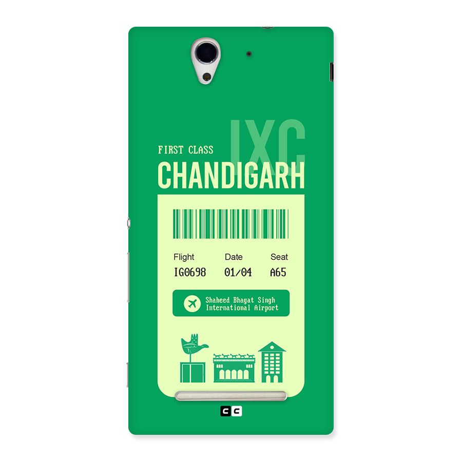Chandigarh Boarding Pass Back Case for Xperia C3