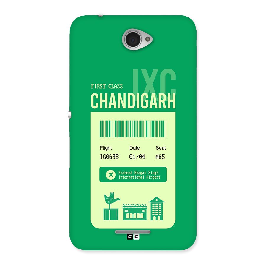 Chandigarh Boarding Pass Back Case for Xperia E4
