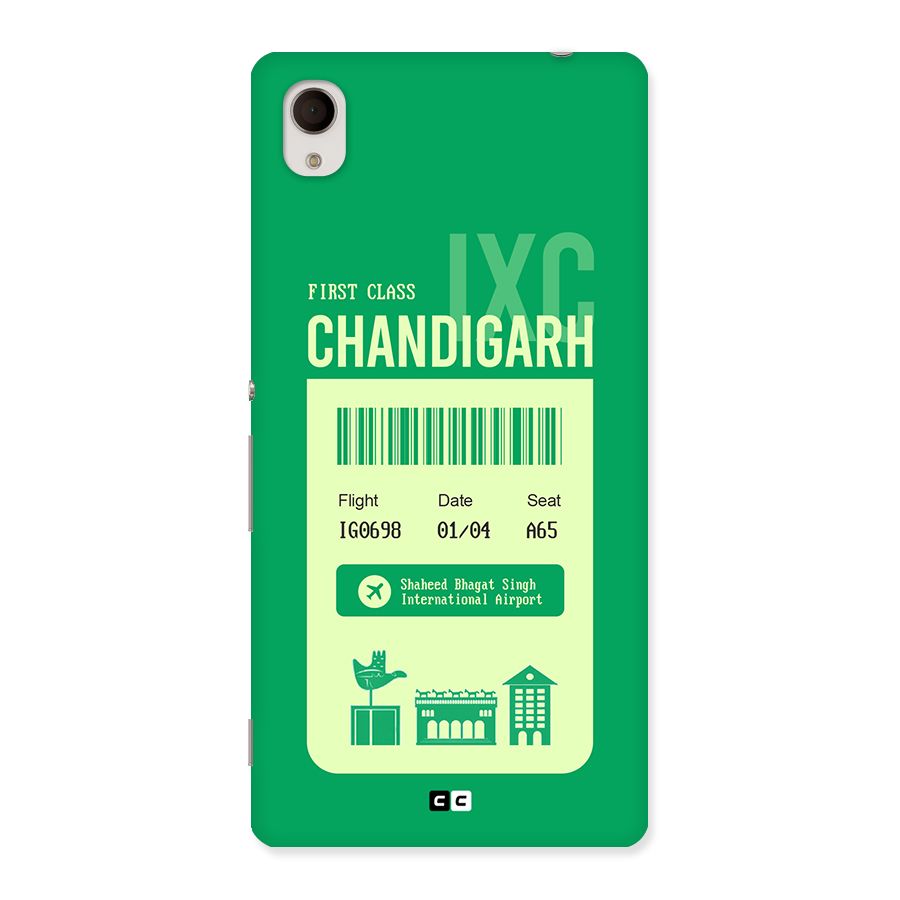Chandigarh Boarding Pass Back Case for Xperia M4