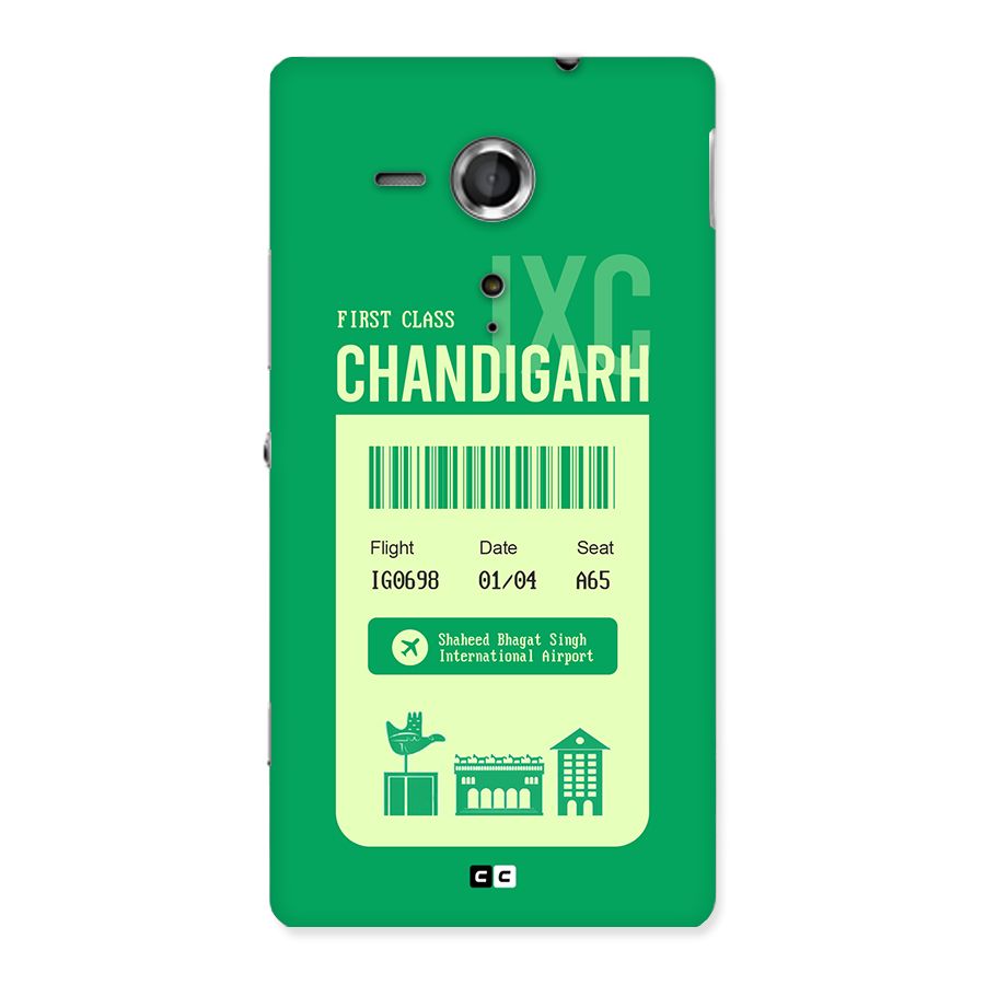Chandigarh Boarding Pass Back Case for Xperia Sp