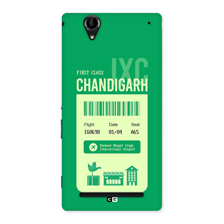 Chandigarh Boarding Pass Back Case for Xperia T2