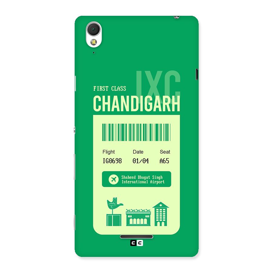 Chandigarh Boarding Pass Back Case for Xperia T3