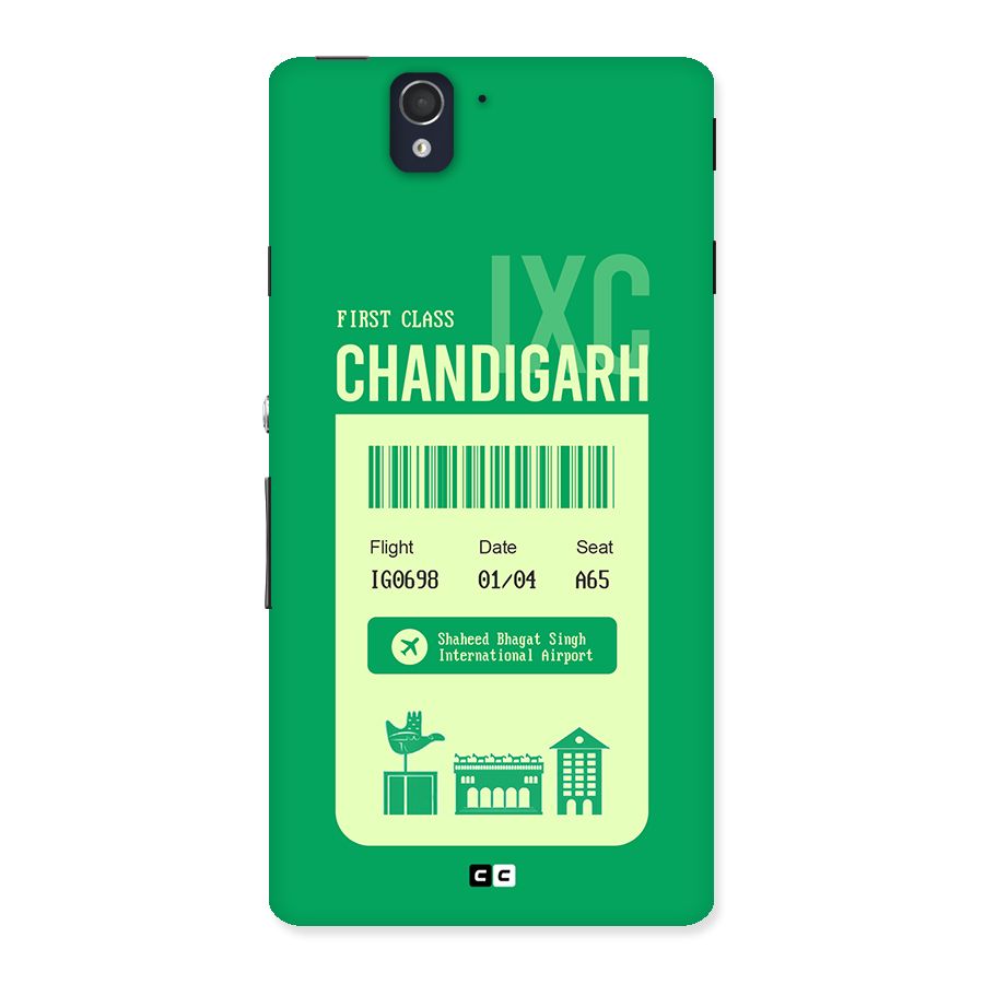 Chandigarh Boarding Pass Back Case for Xperia Z