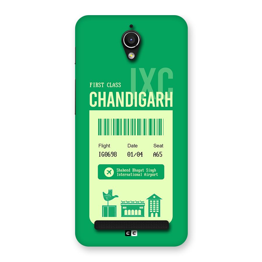 Chandigarh Boarding Pass Back Case for Zenfone Go