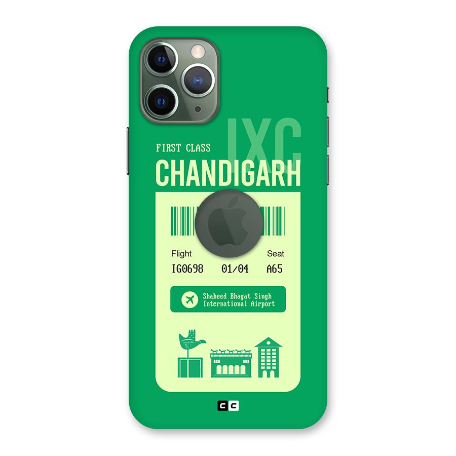 Chandigarh Boarding Pass Back Case for iPhone 11 Pro Logo  Cut