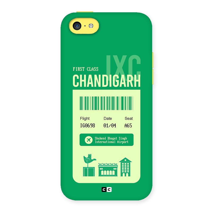 Chandigarh Boarding Pass Back Case for iPhone 5C