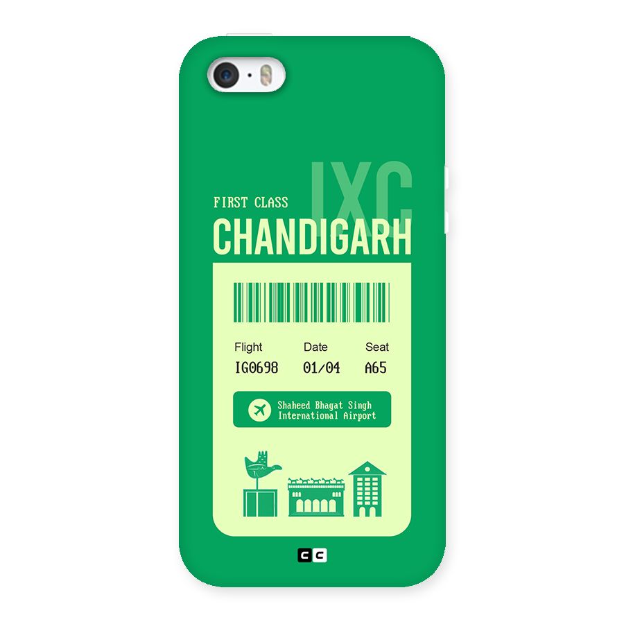 Chandigarh Boarding Pass Back Case for iPhone 5 5s