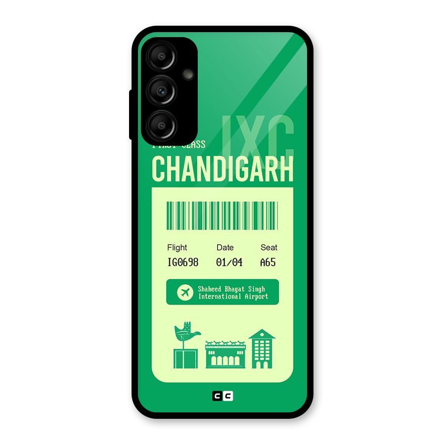 Chandigarh Boarding Pass Glass Back Case for Galaxy A14 5G