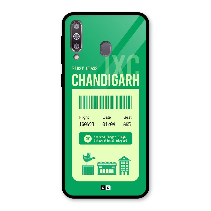 Chandigarh Boarding Pass Glass Back Case for Galaxy M30