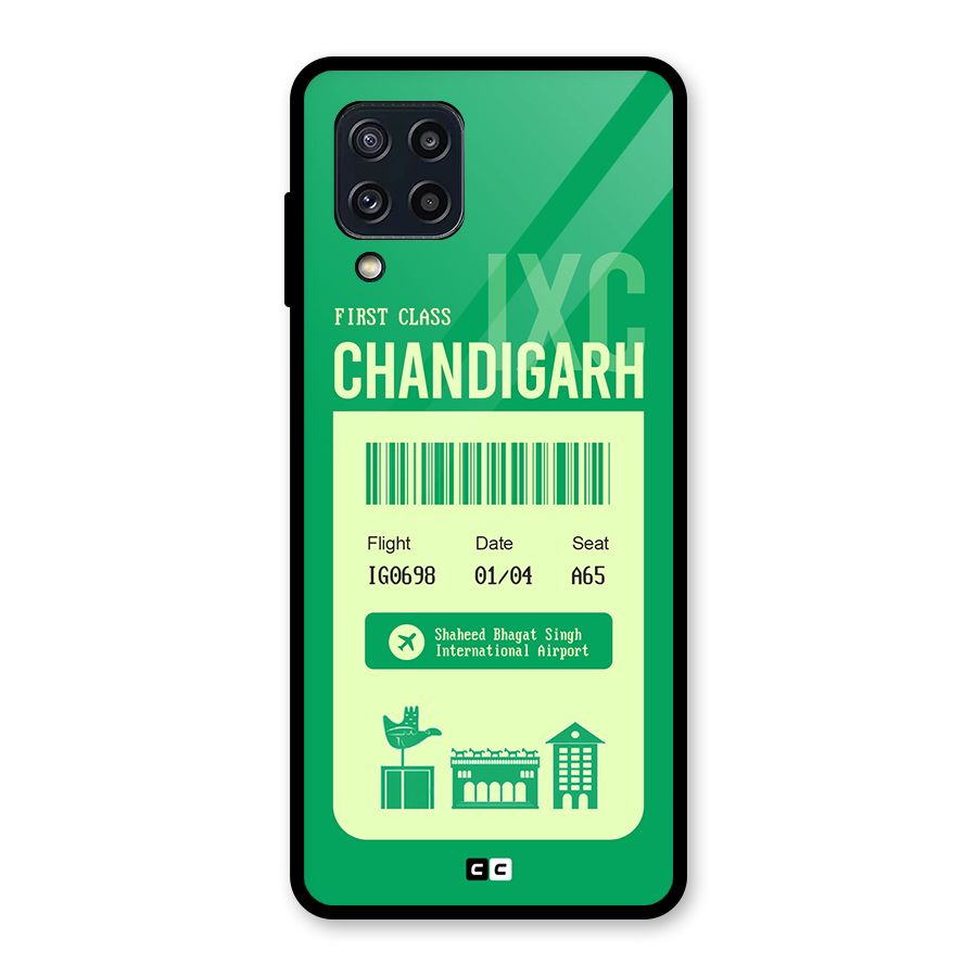 Chandigarh Boarding Pass Glass Back Case for Galaxy M32