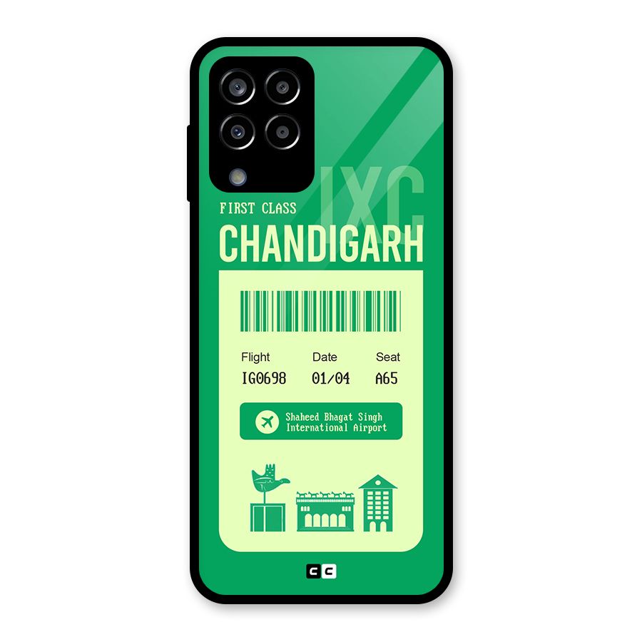 Chandigarh Boarding Pass Glass Back Case for Galaxy M33