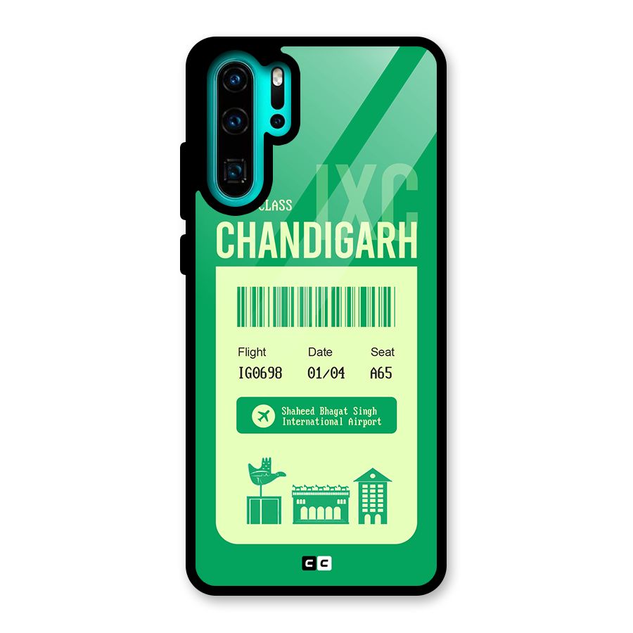 Chandigarh Boarding Pass Glass Back Case for Huawei P30 Pro
