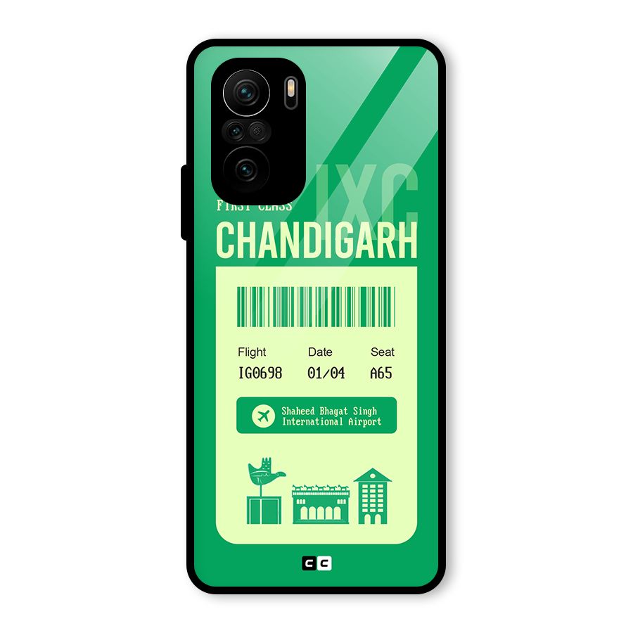 Chandigarh Boarding Pass Glass Back Case for Mi 11X Pro