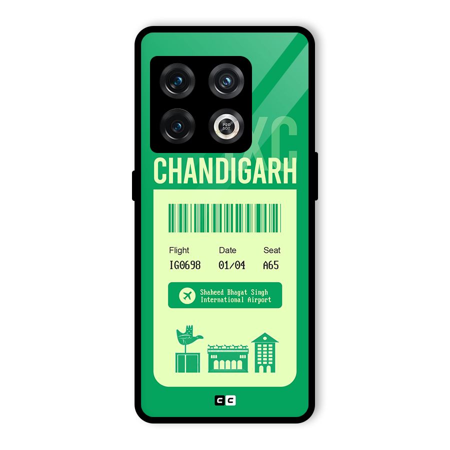 Chandigarh Boarding Pass Glass Back Case for OnePlus 10 Pro 5G