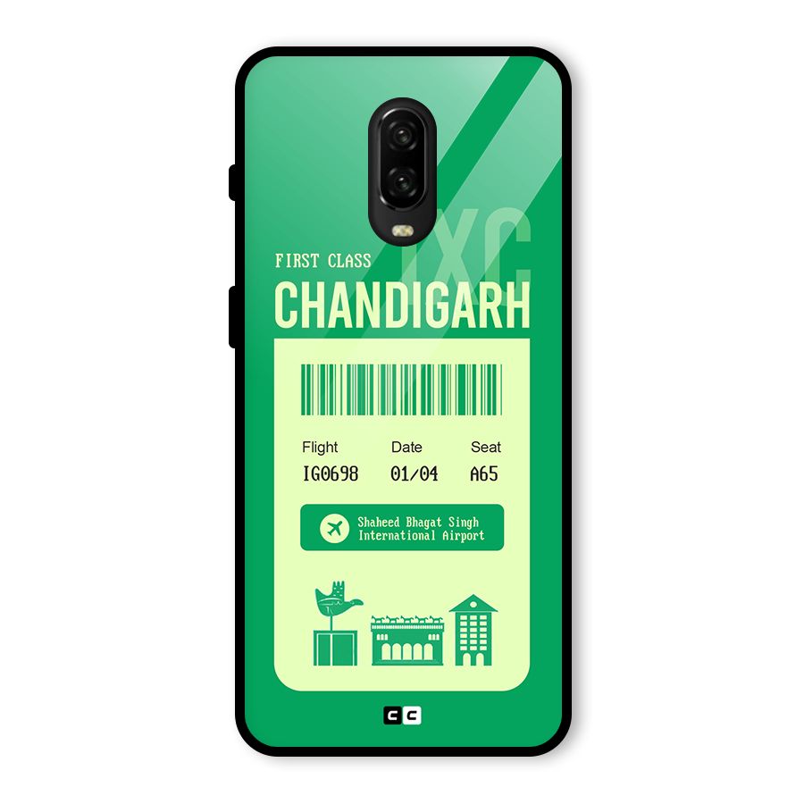 Chandigarh Boarding Pass Glass Back Case for OnePlus 6T