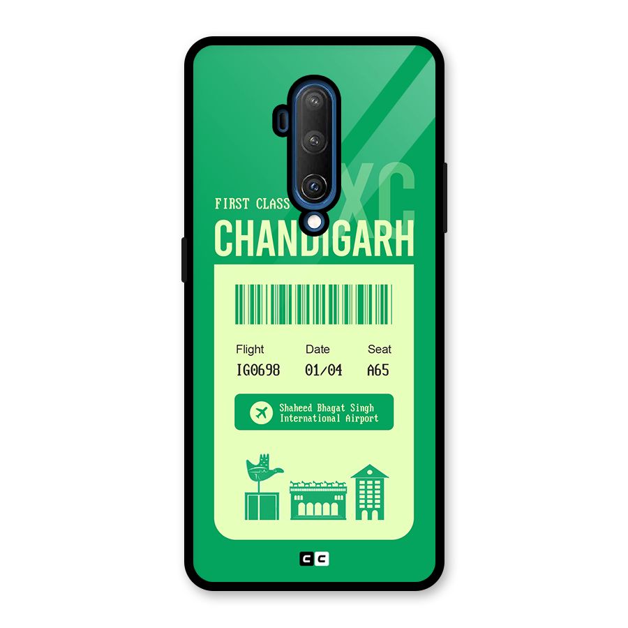 Chandigarh Boarding Pass Glass Back Case for OnePlus 7T Pro