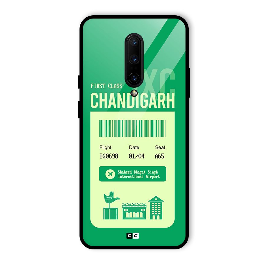 Chandigarh Boarding Pass Glass Back Case for OnePlus 7 Pro
