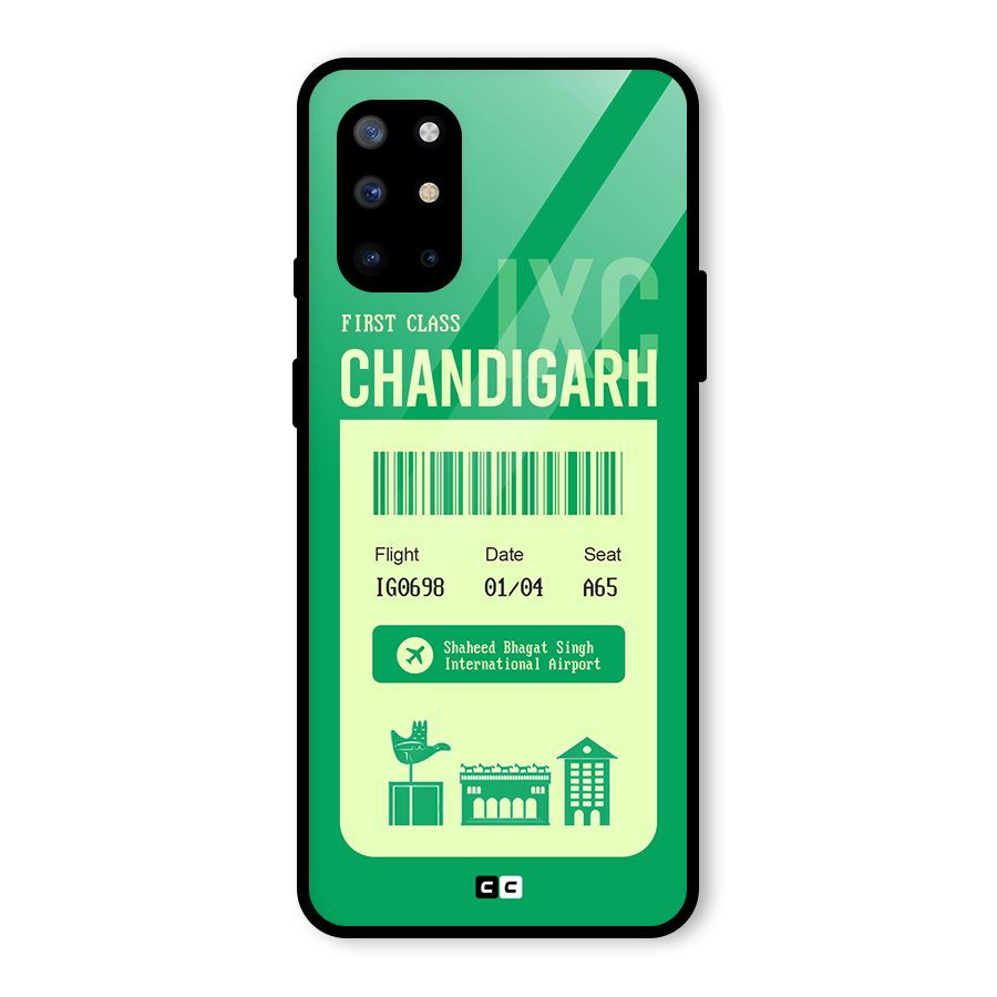 Chandigarh Boarding Pass Glass Back Case for OnePlus 8T