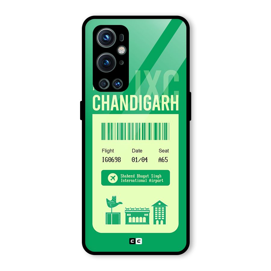 Chandigarh Boarding Pass Glass Back Case for OnePlus 9 Pro